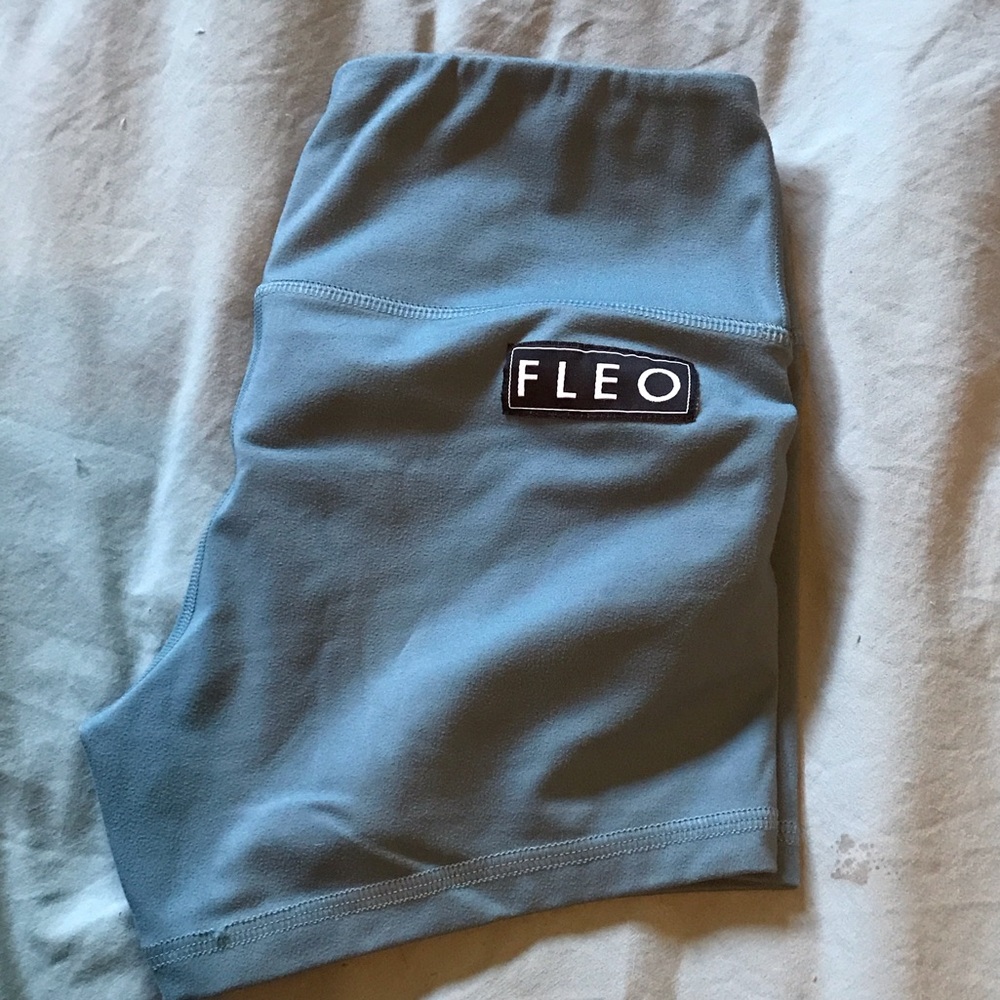 Fleo Women’s Athletic Shorts in Light Blue
